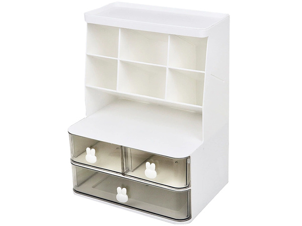Cabinet organiser desk organiser shelves for cosmetics small items drawers