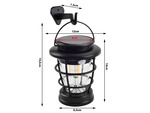 Lampa solarna kempingowa latarnia ogrodowa led usb czujnik ruchu zmierzchu