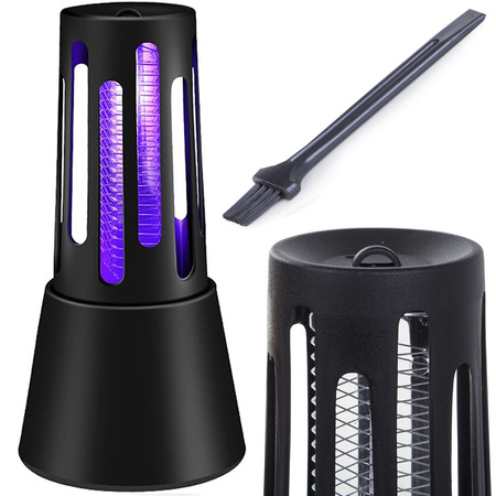 Insekticidní lampa na komáry hmyz mouchy uv účinná 5w tichý kartáč