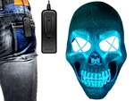 Máscara de calavera led halloween brillante led fiesta