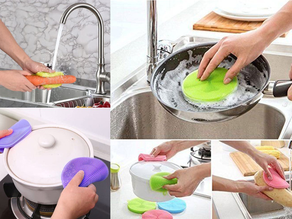 Silicon burete de spălat perie de curățat perie de curățat legume
