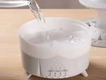 Humidificador difusor de aromas lámpara led con forma de ovni con mando a distancia