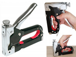 Upholstery stapler hand tacker for 4-14mm staples metal 3 in 1 locking mechanism
