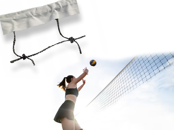 Filet de volley-ball 9.5x1m avec corde et sac de sport de plage