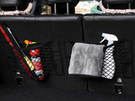 Red para maletero de coche resistente con velcro para asiento de coche bolsillo resistente 50x25cm