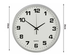 Falióra nagyméretű érintésmentes csendes 25 cm-es kerek másodpercmutatóval