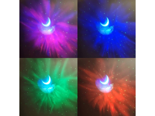 Proyector estrella astronauta luz nocturna proyector para bebe espacio mando a distancia