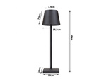 Lampara de noche de mesa lampara tactil 3 pasos alta inalambrica usb