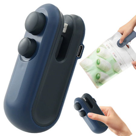 Selladora abridor de láminas inalámbrico con usb y imán 2 en 1