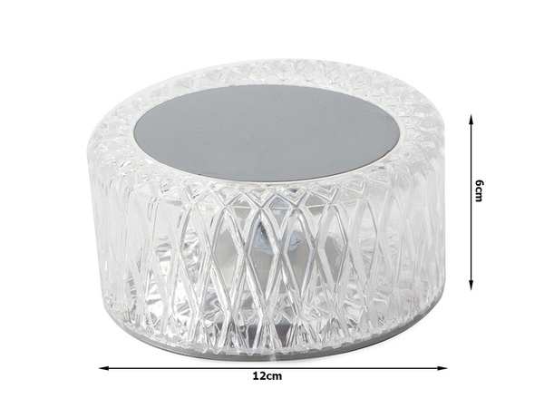 Crystal table lamp led rgb usb remote control