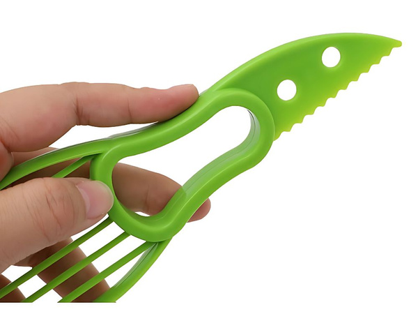 Cuțit de feliat avocado peeling fructe multifuncțional în plastic