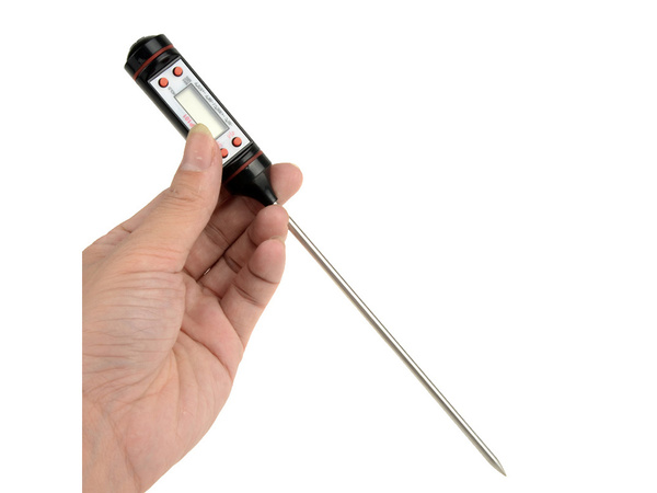 Digitális lcd konyhai hőmérő bor hús szonda