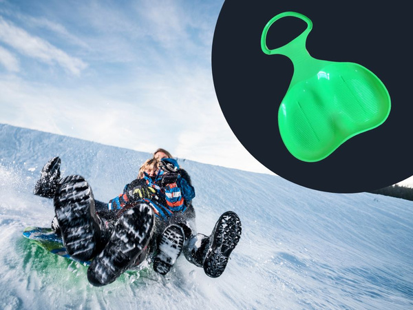 Plastmasas ragavas ābolu sniega slaids sniega slaids liels