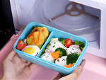 Lunchbox śniadaniówka pojemnik na śniadanie obiad sztućce z bidonem zestaw