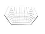 Panier suspendu sous étagère organisateur de panier en métal panier de cuisine blanc