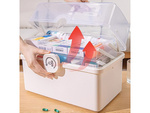 Medicines organiser container box medicine cabinet large zippered box
