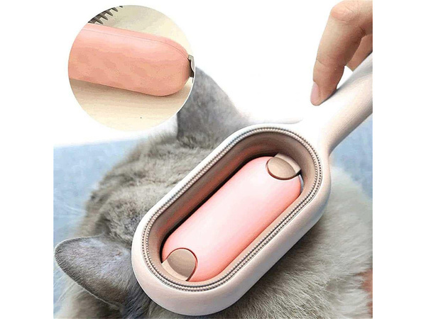 Cepillo 3 en 1 de silicona para cepillar el pelo de los perros y lavar el pelo de los gatos