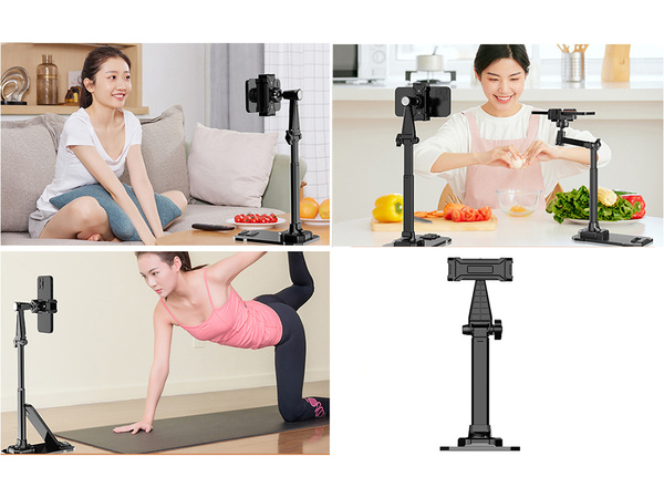 Soporte para teléfono soporte para tableta giratorio ajustable para películas