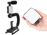Vlogging kit înregistrare video trepied microfon suport telefon
