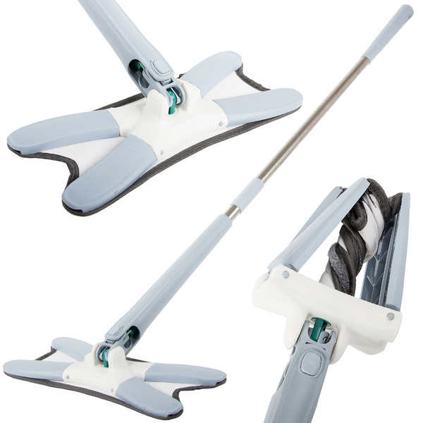 Mop plat pentru curățarea podelei cu storcător rotativ twist wringer