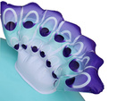 Small inflatable peacock wheel for baby swimming in pool water 60cm