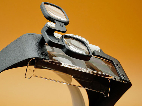Čelné svetlo 2 led precision glasses 1,5x 17x