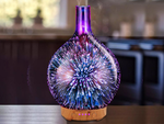 Gaisa mitrinātājs aromterapijas aromātiskais difuzors nakts gaisma rgb 3d
