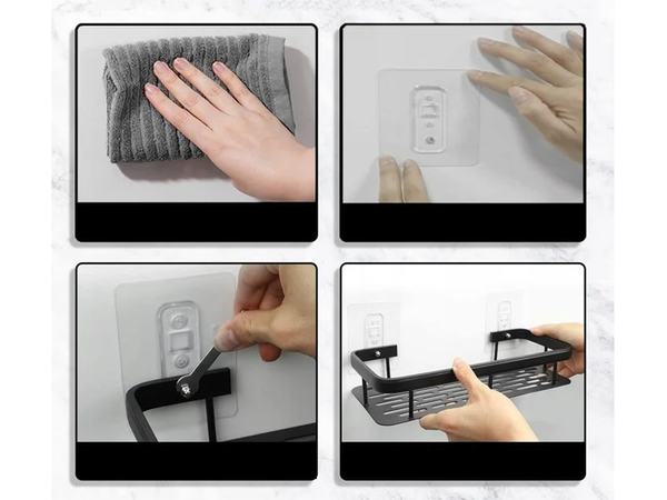 Estante de baño para baño para ducha para cocina loft metal estante colgante