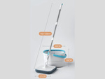 Mop obrotowy 360° z wiadrem turbo wiadro rotacyjne zestaw 2 x mikrofibra
