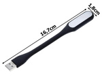 Silikonová flexibilní usb lampa pro notebook 6 vedla silná