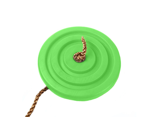 Dārza šūpoles bērniem puķes formas sēdeklis ar virvi pie koka