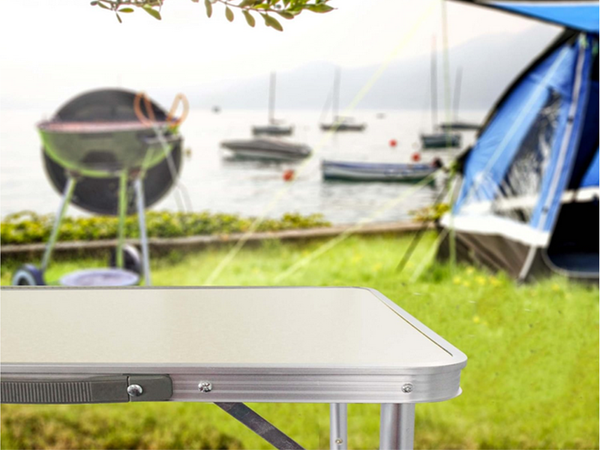 Mesa de viaje plegable camping mesa de jardín maleta grande 180x60