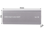 Škatla za adapter trdega diska m.2 sata ngff usb 3.1 usb typ-c 2230-2280mm