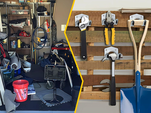 Wandhaken werkzeughalter 20er set aus metall mit schrauben
