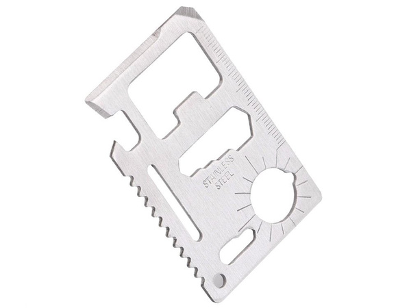 Survival card survival tool knife