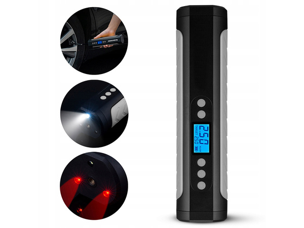 Bomba de bateria para bicicleta coche compresor electrico 10 bar lcd
