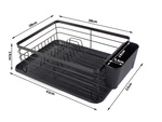 Drying rack dish drainer large tray