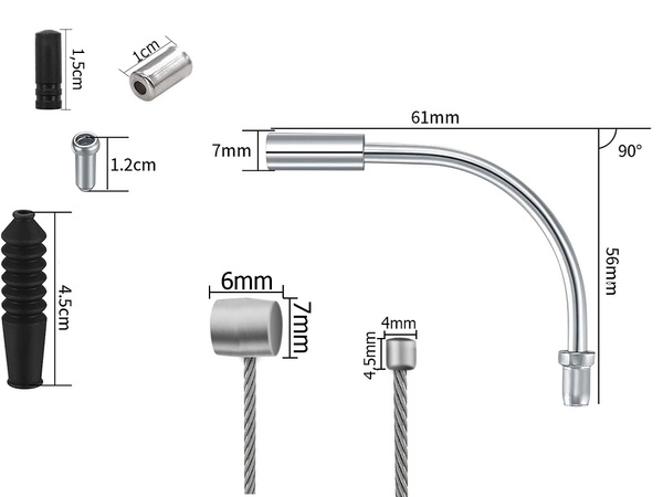 Komplet kablov kabli zavorni tulci za menjalnik zobniki končni tulci pokrovi