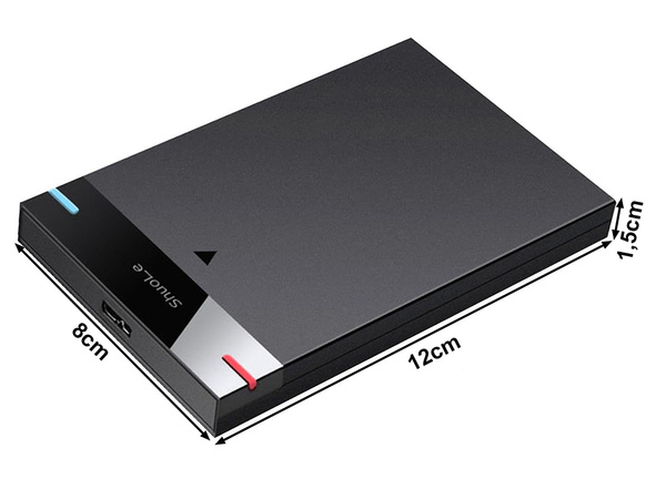 Meghajtóház hdd ssd adapter 2.5'' usb 3.0 sata kábeles tok