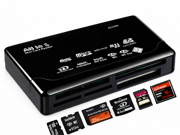 KARTENLESEGERÄT FÜR KAMERA USB MULTI CF SD MICRO SD XD MS MMC