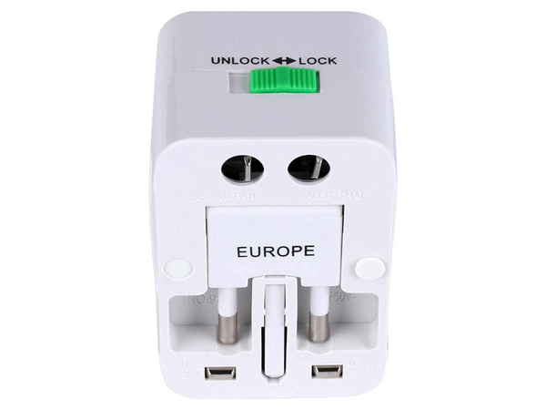 Adaptador enchufe universal mundo