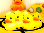 Luz nocturna led para niños rgb duck touch