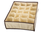 Organizador ropa interior calcetines cajón beige 20