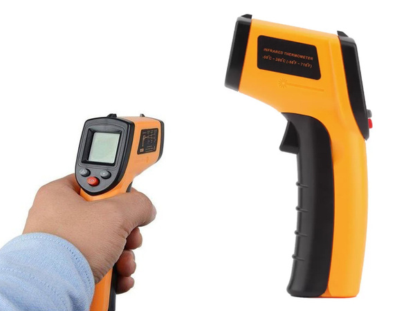 Bezkontaktní laserový pyrometr teploměr -50 +380°c