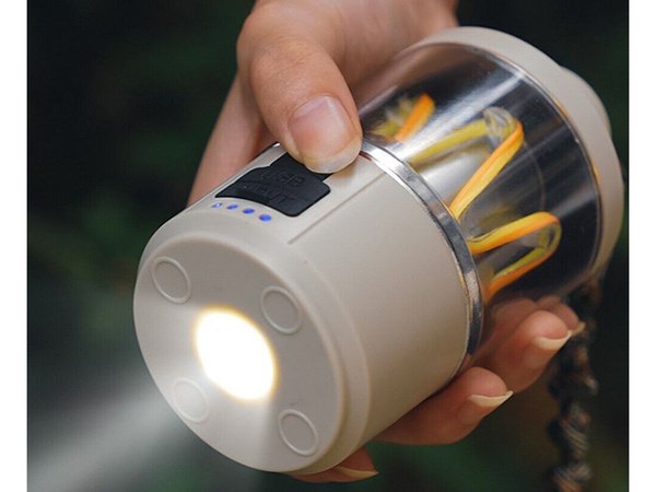 Lampe de voyage camping rechargeable powerbank usb camping