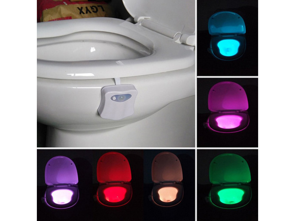 Luz wc led sensor de movimiento crepuscular