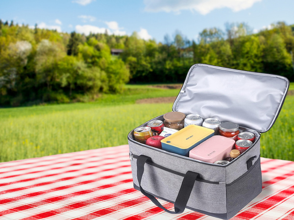 Thermal bag lunch box picnic food for the beach for drinking fridge 16l