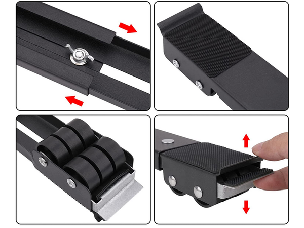 Base mobile pour support de machine à laver sur roulettes