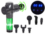Pistolet de massage masseur corporel lcd puissant sans fil set case