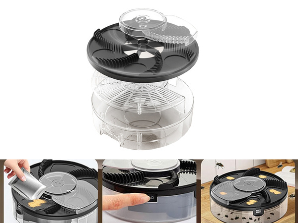 Fly trap flies electric rotating paw insect catcher cockroaches